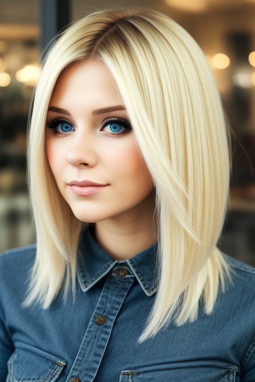 Dames kapsel - Blond haar gestyled met styltang